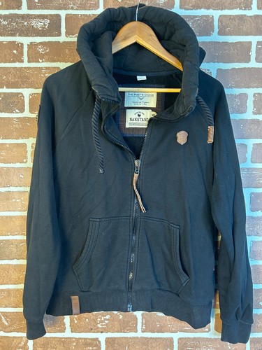 Naketano black hoodie cowl - black,