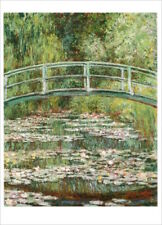 Kunstkarte Claude Monet "Brücke über einen Seerosenteich"