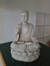 Buddha Lotusblume Statue Figur Om Yoga Dekoration Skulptur