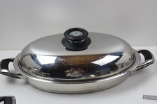 AMC Bräter 3,5 Liter Oval Topf Pfanne Schmortopf 40095 Induction Ø 38cm  #11