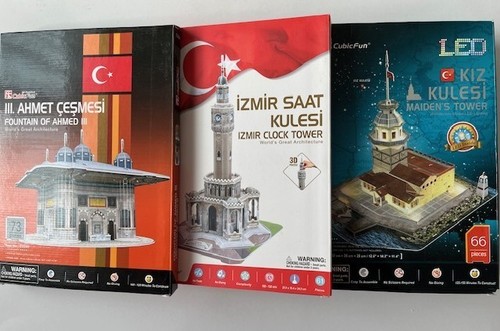 Puzzle 3er kiz kulesi led - kiz,
