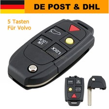 5Tasten Klapp Schlüssel Fernbedienung Gehäuse für Volvo S60 S80 V70 XC70 90 XC90