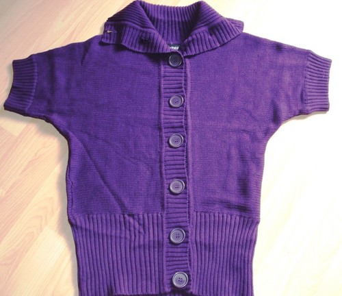 Kurzarm-Strickjacke/Weste,flie