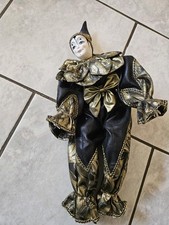 Deko Clown mit Porzellankopf