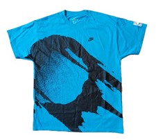 Nike Challenge Court Shirt Andre Agassi Fireball Tennis Logo Ember Glow blau XL