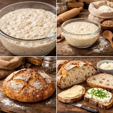 Set aus 60 g Roggen-Sauerteig