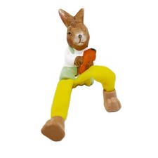 Deko-Figur Kantenhocker Osterhase 4,5x4,3x8,5 cm Grün