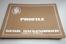 Katalog Profile Hackenbroch  1953 Köln Poll Eisen Blech Zargen Türprofile