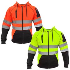 Arbeitsschutzkleidung Warnschutzkleid Hoody  Warnleuchte Kapuzenpullover hoodies