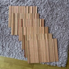 Bambus 45x30 cm Tischset - Platzset, Platzdeckchen Orange Beige