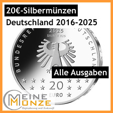 20 Euro Silbermünzen Deutschland Alle Jahrgänge Komplett Zum Wählen 2016 - 2025