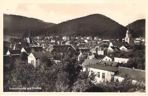 Friedrichroda panorama - ak,
