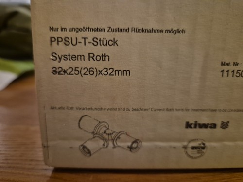 Roth pressfitting stück - roth, t-stück