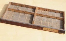 alte Schublade original aus Druckerei stabil Holz shabby chic vintage Dekoration