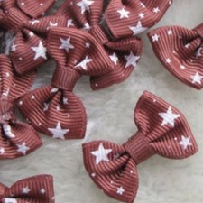 A517 Stoff Schleife Sterne 6