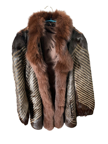 Echter pelzmantel keska fuchs - pelzmantel,