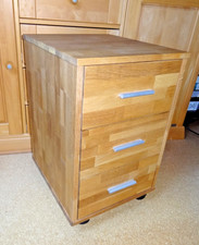 Rollcontainer Jysk-HAGE 3-Schubladen Vollauszug, eiche natur BxHxT :45 x 64 x 40