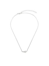 Patrizia Pepe Halskette Simple Logo Necklace Damen Metall Silber