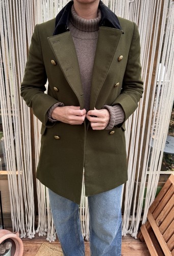 Burberry wollmantel military - wollmantel,