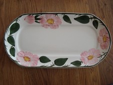 Königskuchenplatte, Servierplatte 32 x 16,5 cm * Wildrose Villeroy Boch