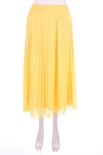 PRIMARK Midi-Plissé-Rock S Gelb