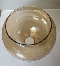 Lampenschirm E27 Ersatz Glas Amber H 180mm Ø200mm Fassung Ø50mm Kugel Lampenglas