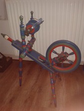 SPINNRAD, HOLZ, BUNT