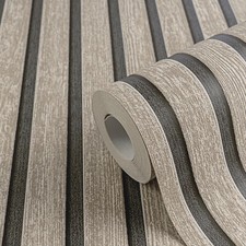 3D Tapete Holzoptik Braun