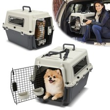 Pet Transportbox Hundetransportbox Tier Hundebox Reise Kleintier Auto Katzenbox