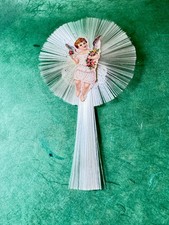 Christbaumschmuck Komet Oblate Glasfaser Strahlenkranz  Putto Putto Putte Nr.4a