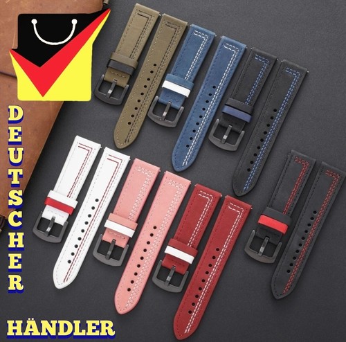 Premium leder armband 22mm - leder,