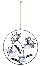 Wand Teelichthalter 30cm Rund