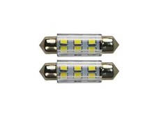 2 stk 38mm 6 SMD 2835 LED Festoon Sofitten Beleuchtung Birne
