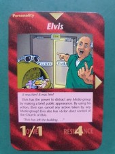 INWO Illuminati New World Order ELVIS - 1995 Unlimited Edition * RARE CARD *