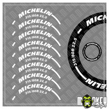 Tamiya Reifenbeschriftung 1:14 MICHELIN RC LKW freistehend Aufkleber 315