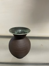 Vintage Keramikvase Braun