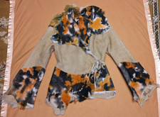 Wende Lammfelljacke z. Wickeln f. EUR Gr. 38 bis 38,5 Boutique Ware Italy leicht