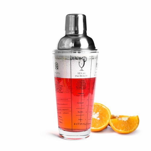 Cocktailshaker glas 500ml - cocktailshaker, mit