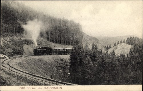 Harzbahn deutsche - ak, harzbahn,