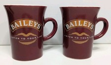 2x Baileys Kaffeebecher Kaffeetassen Rot 