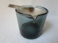 WMF Wagenfeld Kippascher turmalin Glas Aschenbecher Ascher Designklassiker Top!