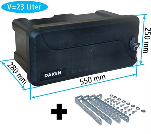 Deichselbox blackit vertik - +,