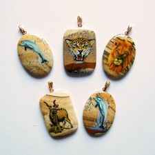 Edelsteinanhänger Halskette