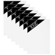 7er Pack Leinwand zum Bemalen Set - Keilrahmen 20x30 cm groß - 7x Kleine