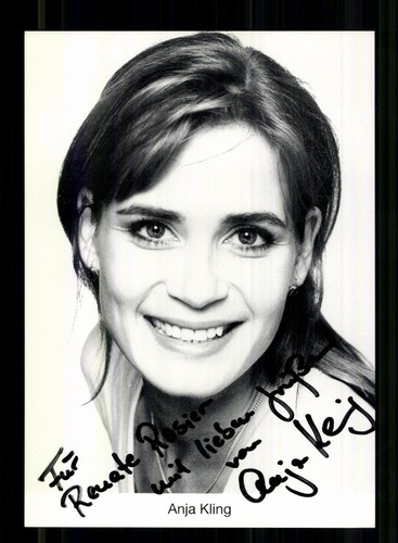 Anja kling autogrammkarte - kling,