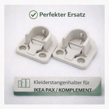 2x Kleiderstangenhalter für