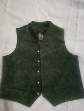 Kinder Hammerschmid Samt Trachtenweste Gilet Grün Gr 104 NP 89,99 EUR