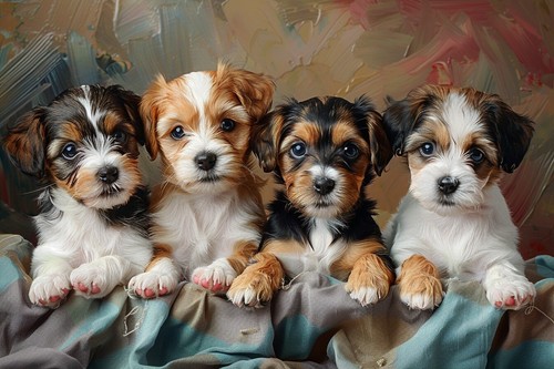 Niedliche welpen hunde - niedliche,