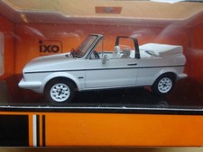 VW Golf 1 Cabrio 1981 weiss Oldtimer Modelauto ca.9cm *NEU* Freilauf 1:43