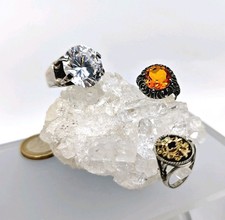 🦚 Silber Ringe -  3 Stück